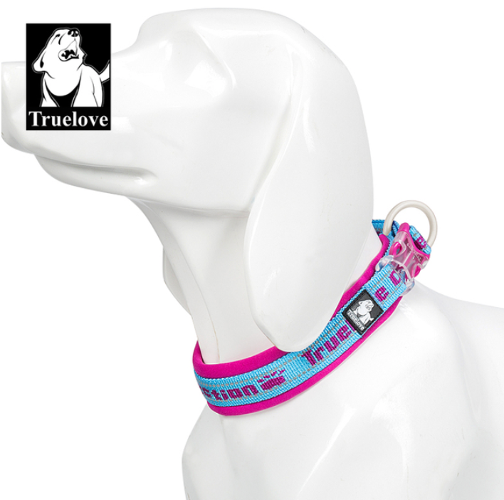 Truelove Pet Kragen Nylon Reflektierende Robust Duraflex Außenlebensrettende schnalle Kleine Katze Große Hund Reisen laufende kreuz land walking TLC50121