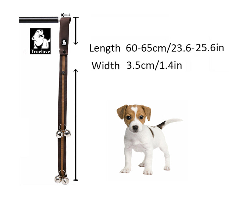 Truelove Pet Ausbildung Türklingel Premium Qualität Einstellbare Trainings Welpen Töpfchen Einfache Möglichkeit Alle Tür Griffe Fit Alle Rasse TLT2871