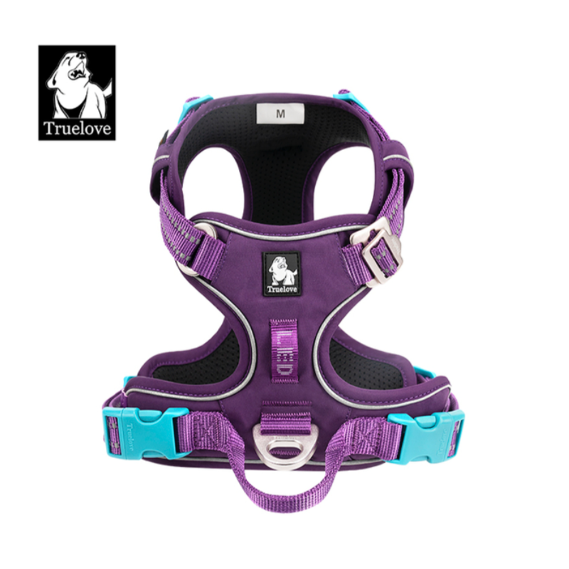 True love Hundegeschirr Nylon reflektieren des Hunde geschirr einstellbar komfortable Steuerung Step-In brillante truelove tlh5654, Hundegeschirr mit 3M Reflexion - Sonderedition
