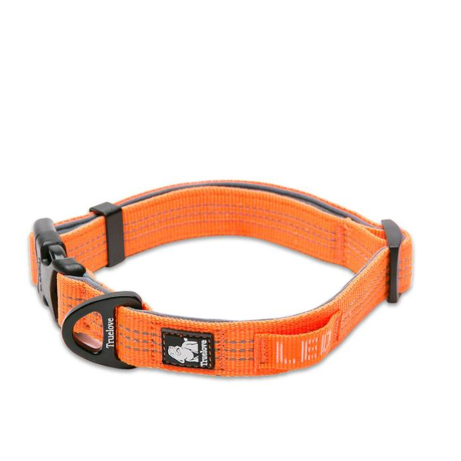 Truelove Hund Halsbänder Set 3M Reflektierende Kragen für Small Medium Large Hunde Welpen Einstellbare Gepolsterte Weiche Nylon Comfy Neck TLC5271