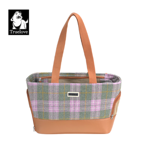 Truelove Haustier Rückhalt Tasche Reisetaschen Hand tragen Wolle Stoff Kam Reiß verschluss Mode Haustier Tragetaschen für Katze Hund U-Bahn tlx5171