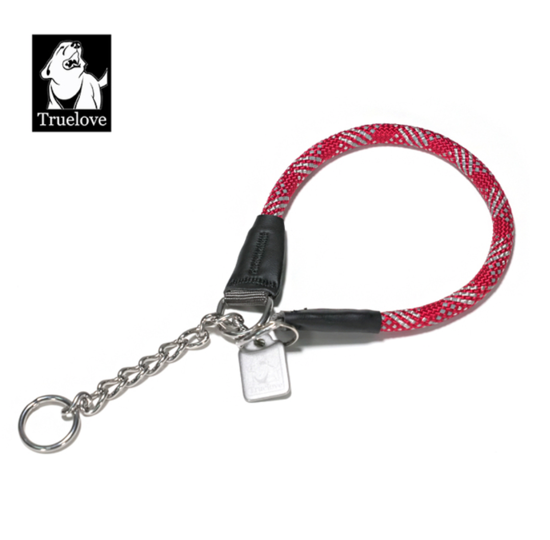 Truelove Pet P-Kette Nylon Hund Kragen Edelstahl Kette Pull-beständig Reflektierende Dekorative Explosion-proof Walking TLC5373