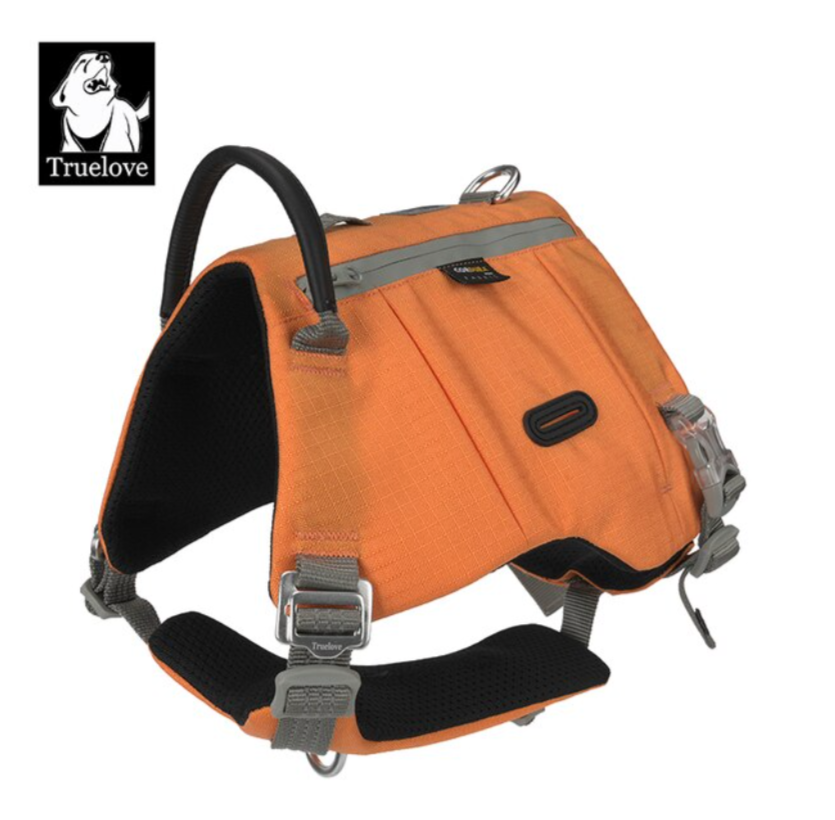 Truelove Hunde rucksack Haustier geschirr Hersteller verstellbarer taktischer Griff Ganzkörper-Hunde weste für Wander training im Freien tlb2251