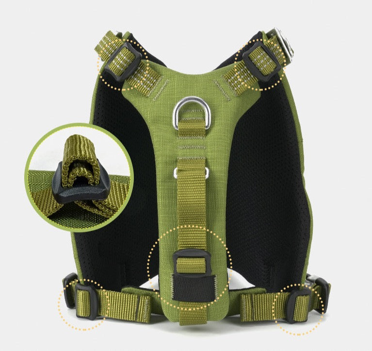 Truelove Hunde rucksack Haustier geschirr Hersteller verstellbarer taktischer Griff Ganzkörper-Hunde weste für Wander training im Freien tlb2251