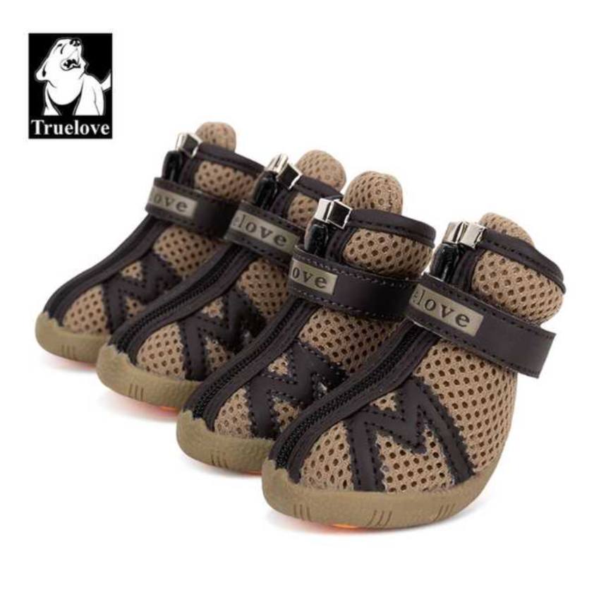 Truelove Mesh Stoff Hundes chuhe Haustier Hundes tiefel wasserdicht reflektierende robuste rutsch feste Sohle rutsch fest im Freien für kleine Hunde s5911