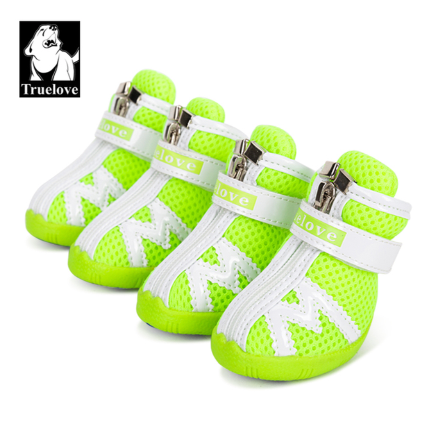 Truelove Mesh Stoff Hundes chuhe Haustier Hundes tiefel wasserdicht reflektierende robuste rutsch feste Sohle rutsch fest im Freien für kleine Hunde s5911