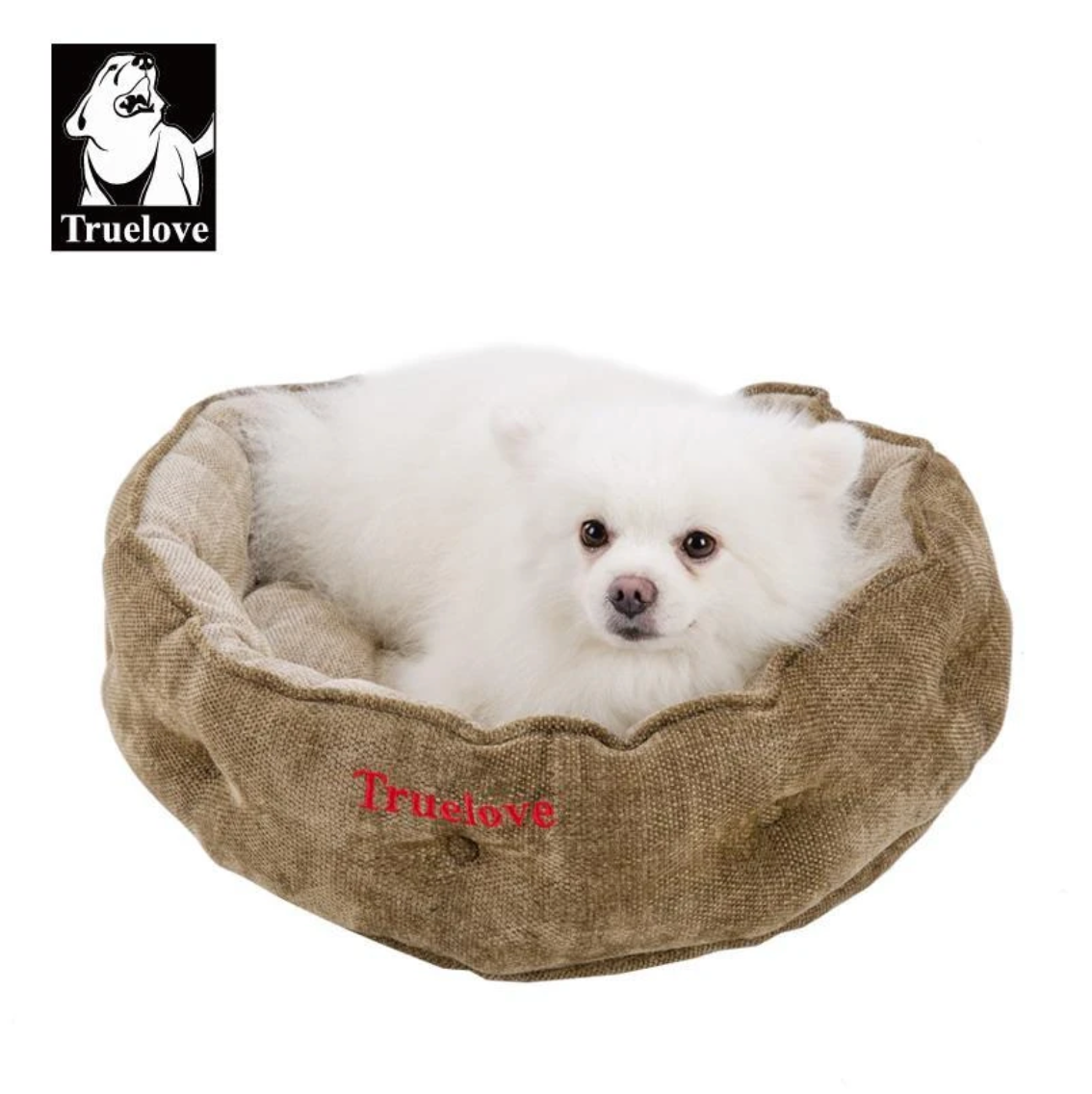 Truelove Pet Sofa Bed Foam Sofa with Removable Washable Cover Waterproof Lining and Nonskid Bottom Couch Dog Bed Cat Bed TLR1902