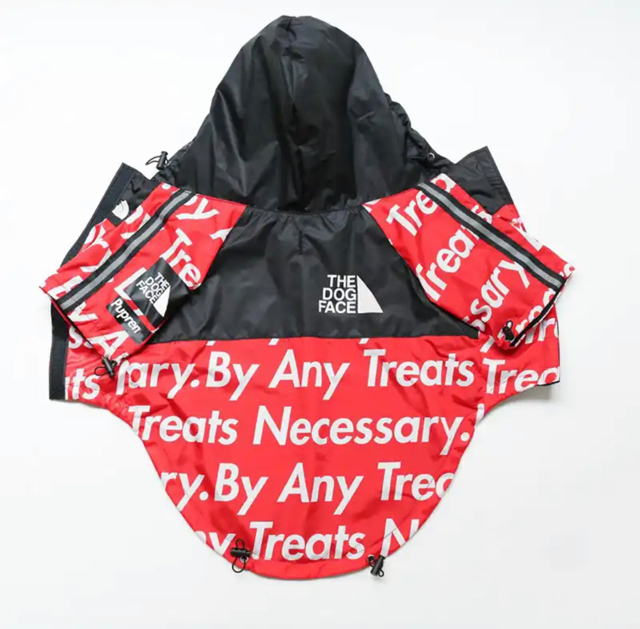 Wasserdichte Hundejacke mit Kapuze „Reward of Treats“