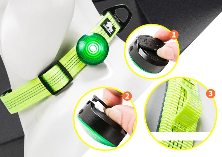 Truelove Sicherheit LED Licht für Pet Tragen Kragen Harness Rucksack mit Wasserdicht und Lange Kontinuierliche Batterie Lebensdauer TLD19101
