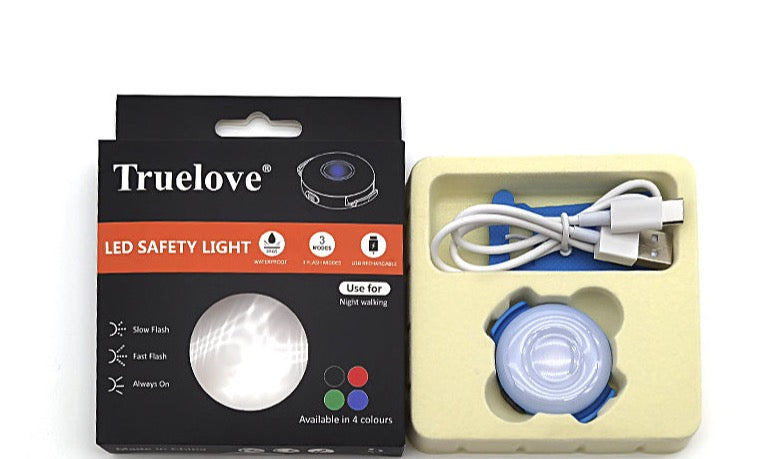 Truelove led light usb wiederauf ladbarer blitz hund 3 licht modi ip65 wasserdicht macht ihre geliebten hunde nachts gesehen tld19103