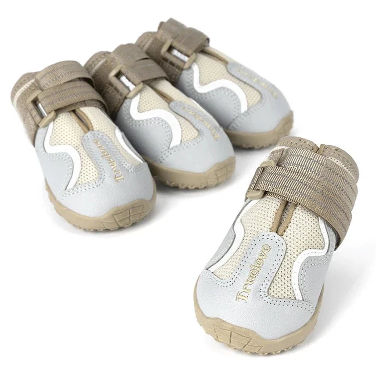 Truelove atmungsaktive Hundes chuhe mit TPR-Sohle flexible schütz bare weiche Laufsohle klassische Outdoor-Hundes tiefel alle Rasse 4 Stück tls3962