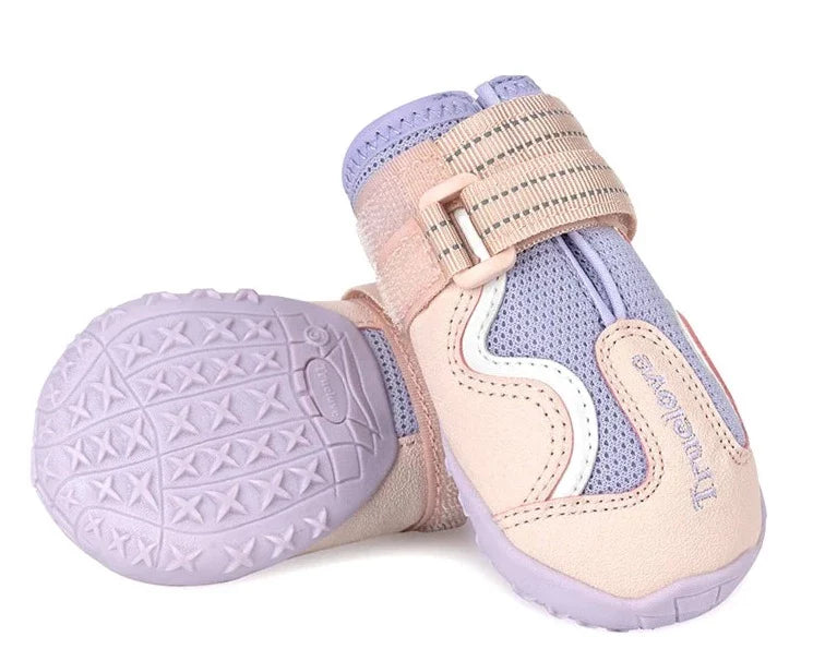 Truelove atmungsaktive Hundes chuhe mit TPR-Sohle flexible schütz bare weiche Laufsohle klassische Outdoor-Hundes tiefel alle Rasse 4 Stück tls3962