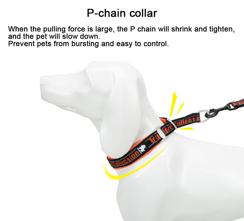 Truelove P-Kette Nylon Pet Kragen Einstellbare Reflektierende SBR Neopren Pull-beständig Explosion-proof Hund und Katze reise TLC5371