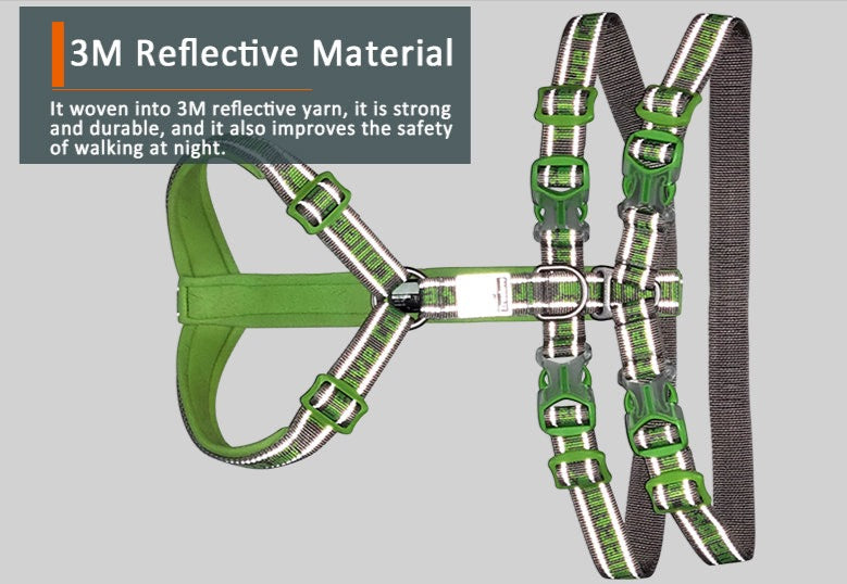 Truelove Doppel H Harness Neopren Polsterung Langlebige Starke Reflektierende Gow in die Dark Aluminium Legierung Fitting Licht Gewicht TLH6571
