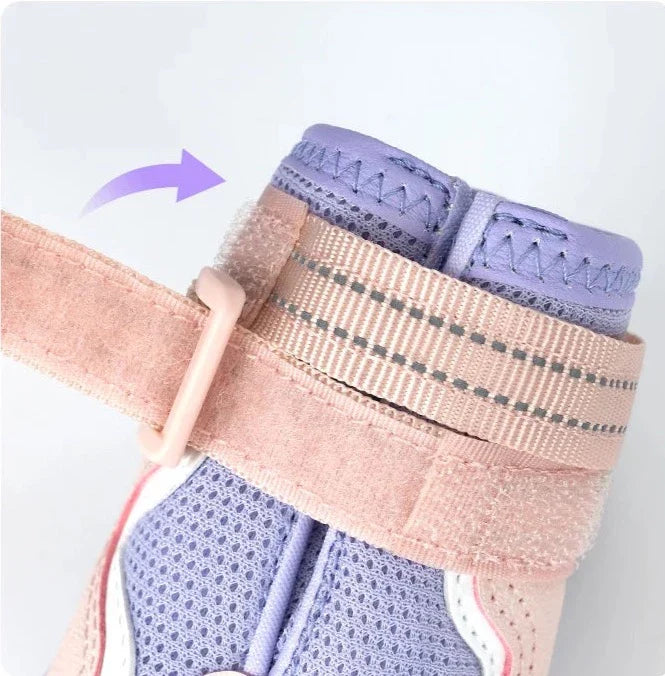 Truelove atmungsaktive Hundes chuhe mit TPR-Sohle flexible schütz bare weiche Laufsohle klassische Outdoor-Hundes tiefel alle Rasse 4 Stück tls3962