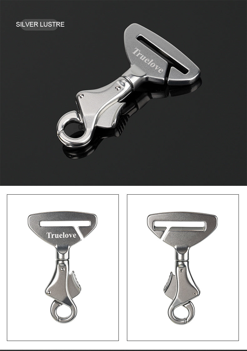 Truelove pet alle Auto Sicherheits gurt Sicherheits schnalle mit Kragen oder Gurt hochwertige leichte Aluminium legierung tragbare tlm1993