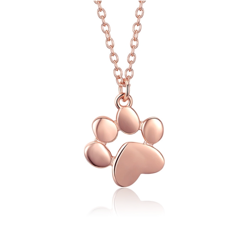 Tier_Halskette Pfotenanhänger_silber Pfotenanhänger_geschenk Opal_Halskette Hundeliebhaber Hund_Halskette Halskette_schneller_versand Halskette Geschenk_Mädchen Geschenk_Frau Feine_Kette_silber Charmes Anhänger