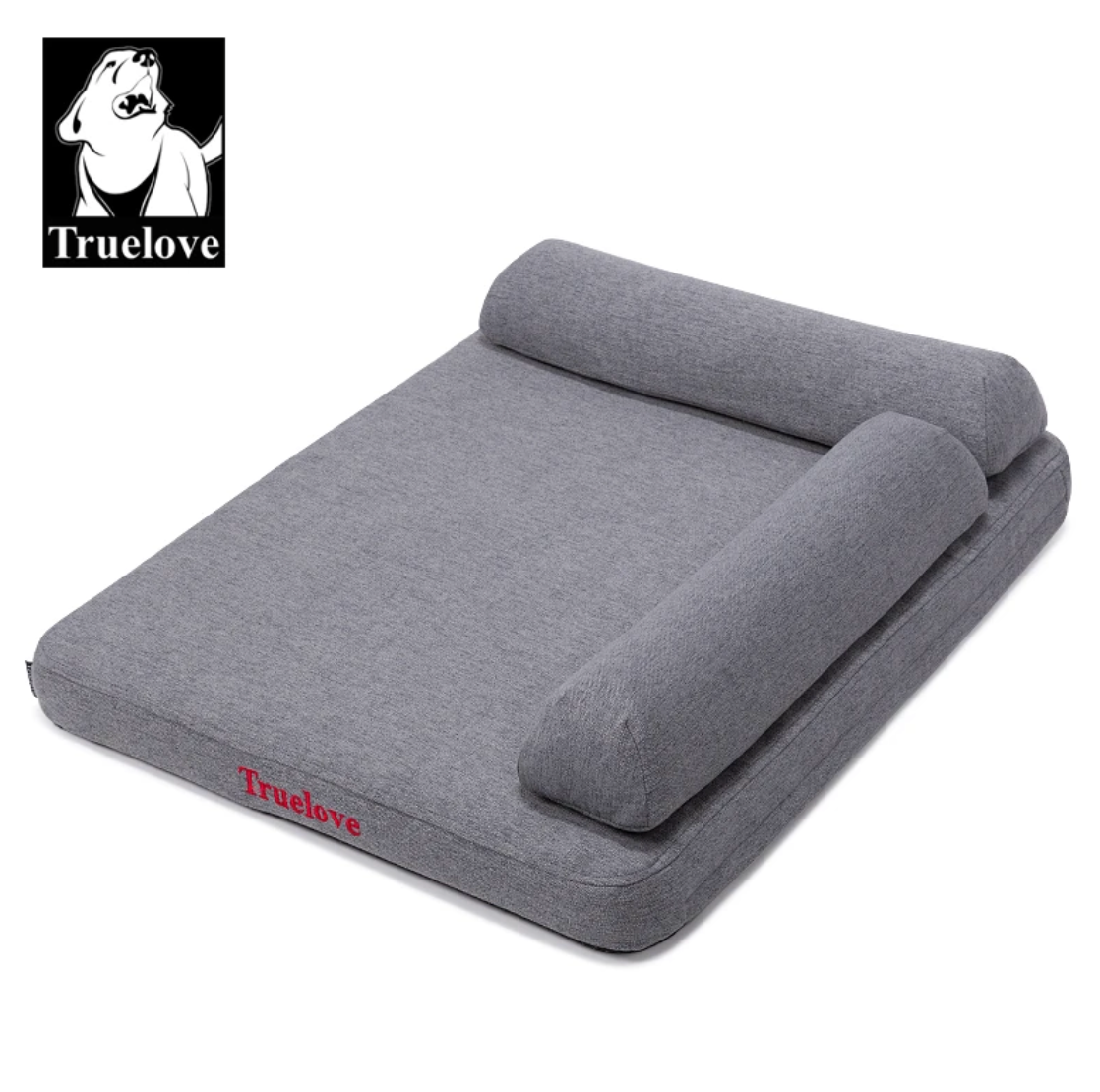 Truelove Haustier bett mit Kissen Memory Foam weich bequem bequem haltbar Leinen Stoff für Katze und Hunde abnehmbar wasch bar tlx1211