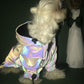 Rainbow Reflektierender Hunde Hoodie mit Kapuze