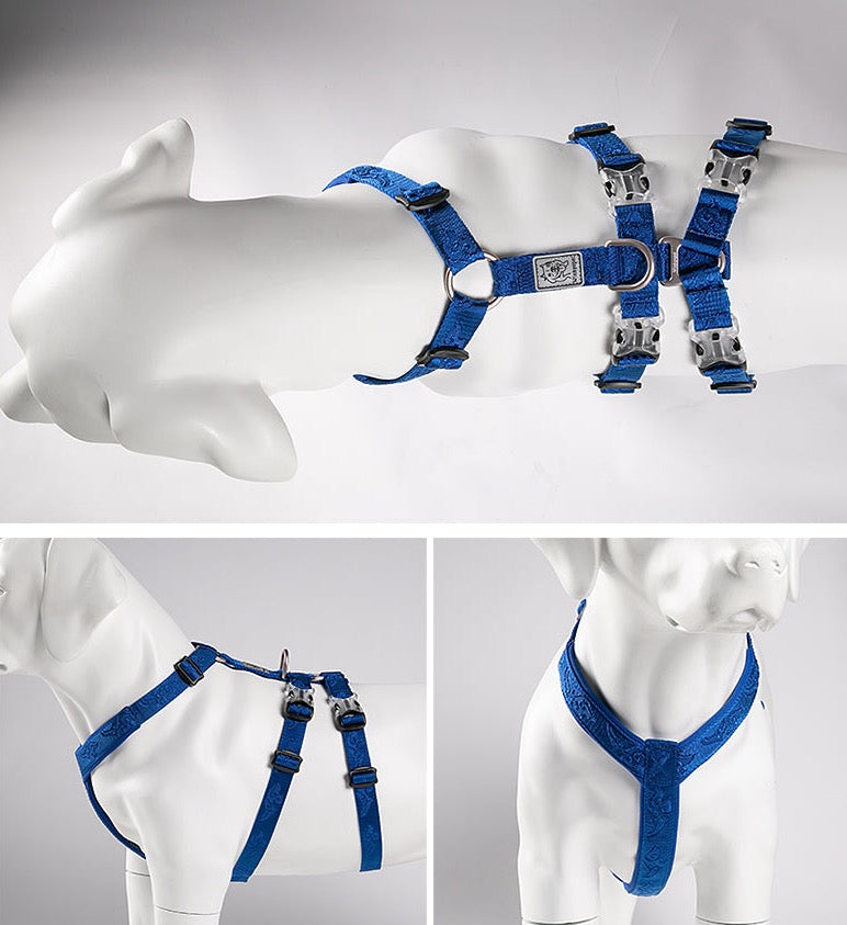 TRUELOVE Pet Harness Doppel-H Nylon Personalisierte Hund Harness KEINE PULL Reflektierende Atmungsaktive Einstellbare YH1803