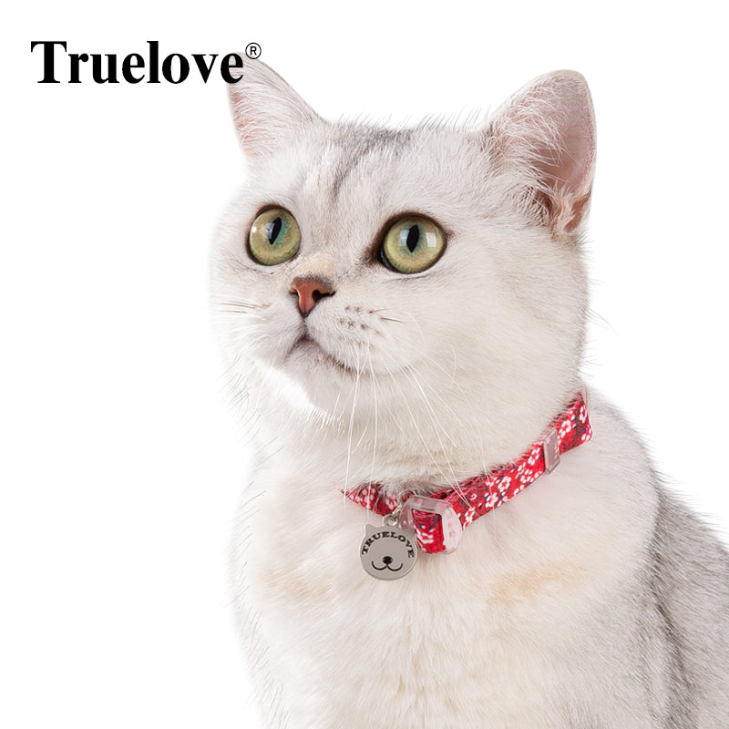 Truelove Pet Floral Kragen mit Glocke Welpen Kätzchen Typenschild Halskette Katze und Hund Pet Liefert Britischen Kurzhaar ChihuahuaTLC5312