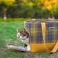 Truelove Haustier Rückhalt Tasche Reisetaschen Hand tragen Wolle Stoff Kam Reiß verschluss Mode Haustier Tragetaschen für Katze Hund U-Bahn tlx5171