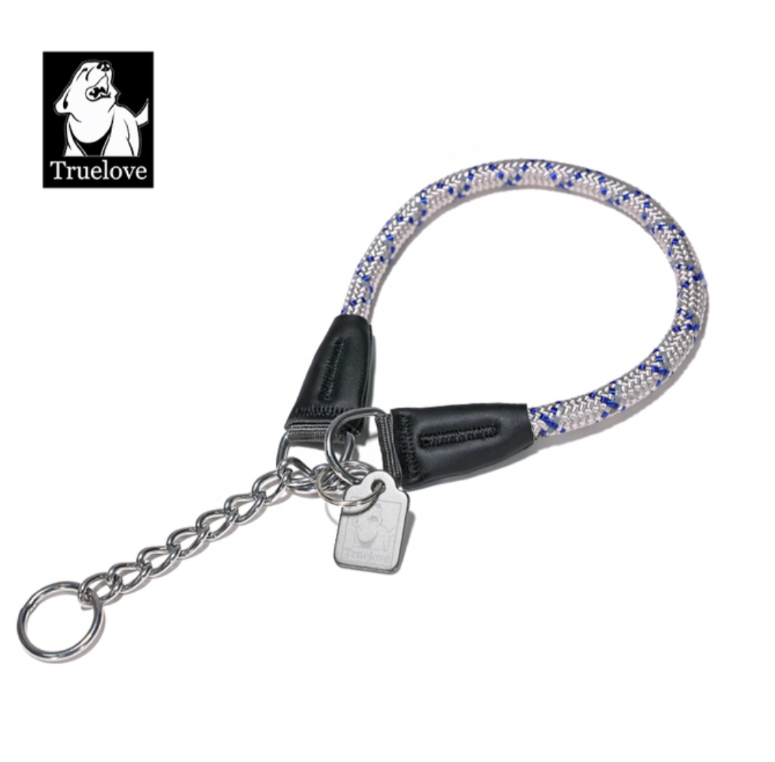 Truelove Pet P-Kette Nylon Hund Kragen Edelstahl Kette Pull-beständig Reflektierende Dekorative Explosion-proof Walking TLC5373