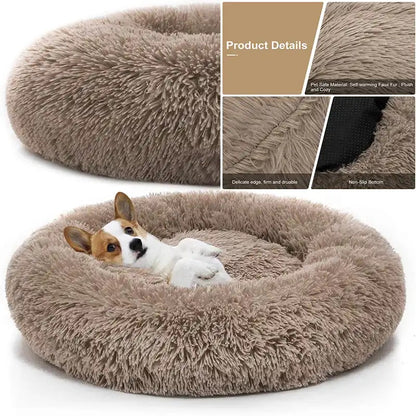 Super flauschiges hundebett, dog bed, true love for dogs Soft and fluffy dog bed in gray, perfect for small and large dogs