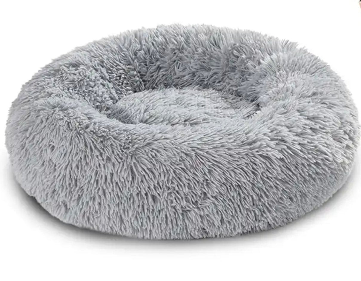 Super flauschiges hundebett, dog bed, true love for dogs Round cozy dog bed with plush fabric, providing comfort and warmth